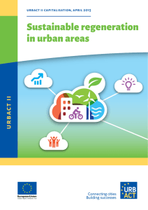 Sustainable regeneration in urban areas