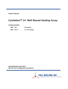 CytoSelect™ 24- Well Wound Healing Assay