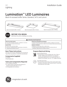 GE Lumination LED Luminaire BR Series — Installation Guide