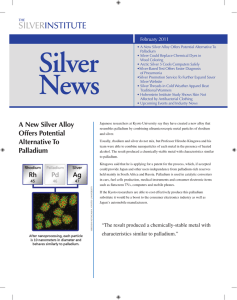 A New Silver Alloy Offers Potential Alternative To Palladium