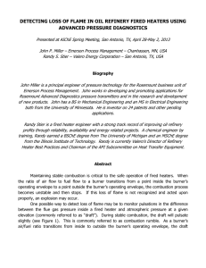 Detecting Loss of Flame in Oil Refinery Fired Heaters Using