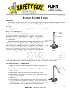 SF#10512 Bunsen Burner Basics