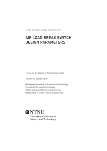 AIR LOAD BREAK SWITCH DESIGN PARAMETERS