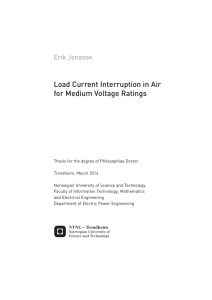 Load Current Interruption in Air for Medium Voltage Ratings