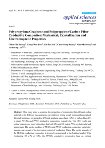 Polypropylene/Graphene and Polypropylene/Carbon
