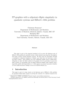 PP-graphics with a nilpotent elliptic singularity in quadratic systems