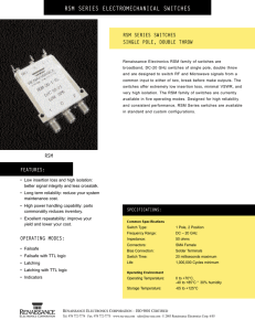 rsm series electromechanical switches