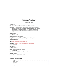 Package `stringr`