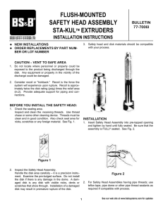 FLUSH-MOUNTED SAFETY HEAD ASSEMBLY STA