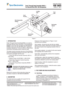 Feed-Through Head Assembly 58442-1 for Discrete Wire MTA