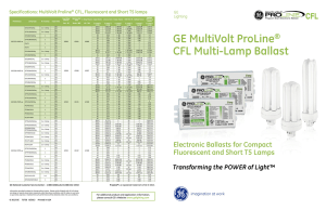 GE MultiVolt ProLine® | CFL Multi