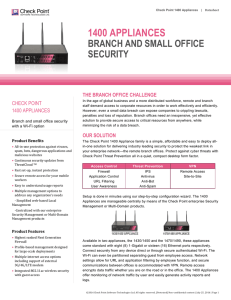 1400 Appliances Datasheet