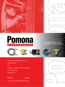 Pomona Catalog 2013 - Pomona Electronics