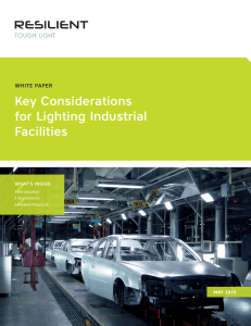 Key Considerations for Lighting Industrial Facilities