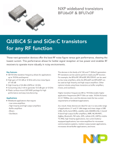 QUBiC4 Si and SiGe:C transistors for any RF function