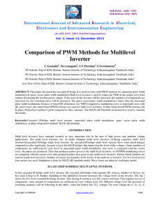 Comparison of PWM Methods for Multilevel Inverter