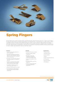 Spring fingers - TE Connectivity