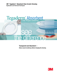 Tegaderm™ Absorbent Clear Acrylic Dressing...3M™ Tegaderm