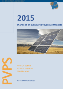 snapshot of global photovoltaic markets - IEA-PVPS