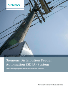 Siemens Distribution Feeder Automation (SDFA) System