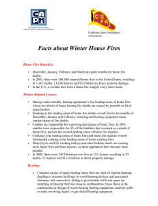 Facts about Winter House Fires