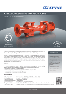 AYVAZ DOUBLE GIMBAL EXPANSION JOINTS
