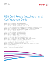 USB Card Reader Installation and Configuration Guide