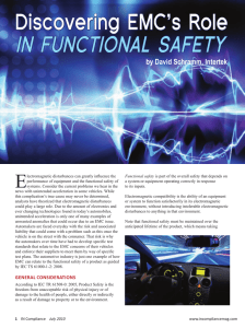 Discovering EMC`s Role IN FUNCTIONAL SAFETY