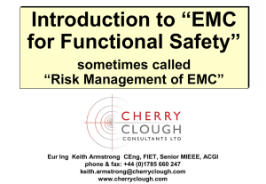 Keith Armstrong, “EMC for Functional Safety”