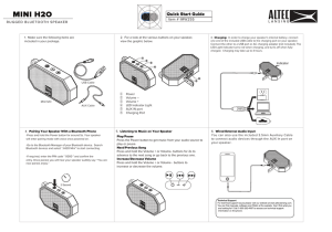 Quick Start Guide for IMW255