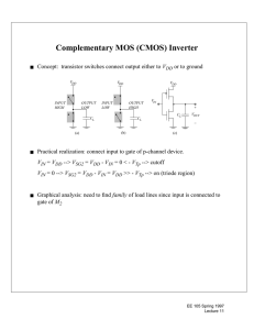 Complementary MOS (CMOS) Inverter