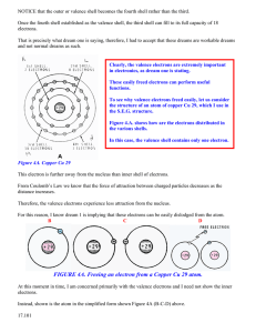 NOTICE that the outer or valence shell becomes the fourth shell