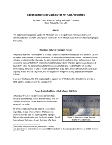 Advancements in Gaskets for HF Acid Alkylation - Official ALKY