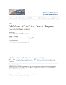 DR-Advisor: A Data Driven Demand Response Recommender System