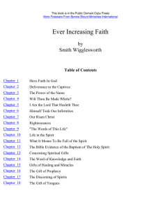 Ever Increasing Faith