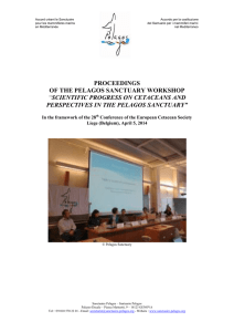 proceedings of the pelagos sanctuary workshop