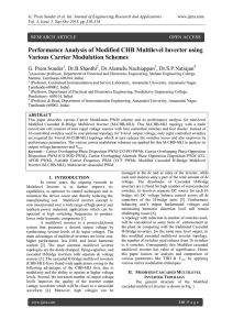 Performance Analysis of Modified CHB Multilevel Inverter using