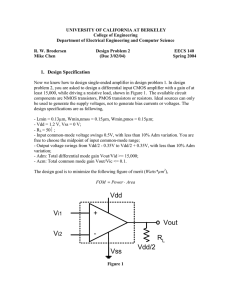 Vout Vdd Vss R - + Vdd/2 - University of California, Berkeley