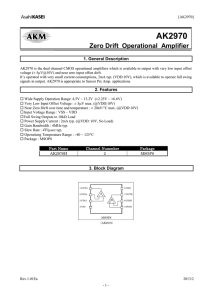 AK2970 - Asahi Kasei Microdevices Corporation