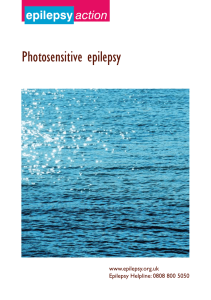 Photosensitive epilepsy