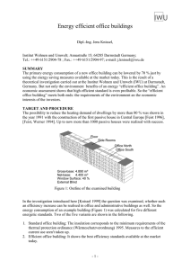 Energy efficient office buildings