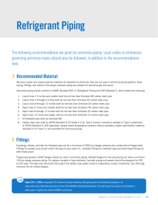 Refrigerant Piping - Baltimore Aircoil Company