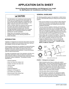 General Piping Recommendations and Refrigerant Line Length for