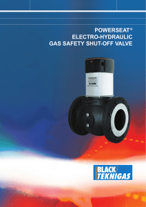 powerseat ® electro-hydraulic gas safety shut