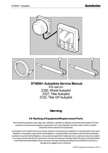 ST4000+ Autopilots Service Manual