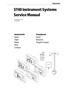 ST40 Instrument Systems Service Manual