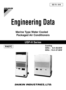 USP-H Series Marine Type Water Cooled Packaged Air