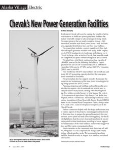 Chevak`s New Power Generation Facilities