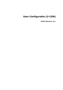 User-Configurable (U-CON) Driver Help