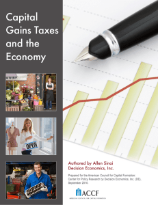 Capital Gains Taxes and the Economy